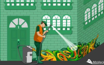 ¿Quién debe limpiar los grafitis de la fachada de la Comunidad de Vecinos?